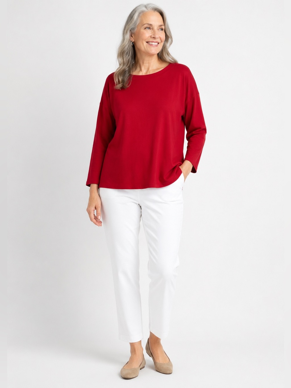 J Jill blouse boat neck size large